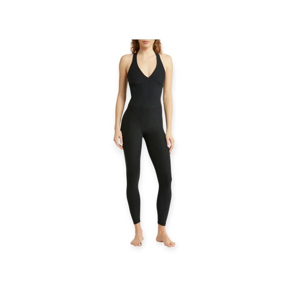 Beyond yoga Daring Space Gray Dye workout jumpsuit size S